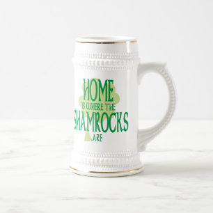 Onde os trevos são caneca de cerveja