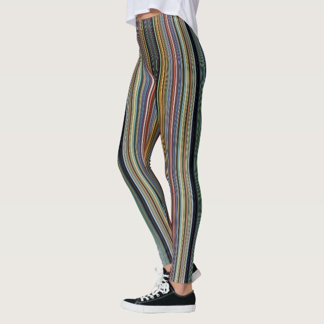 Ondulações Caprichosas: Leggings Coloridas Perfeit (Esquerda)