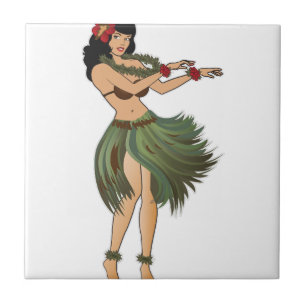 One Hula Girl Dancing