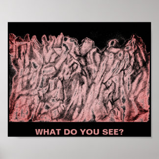 One poster two purposes art & brain trainer.