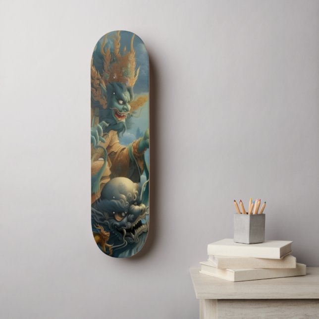 Oni Jinn Skateboard (Arte de parede)