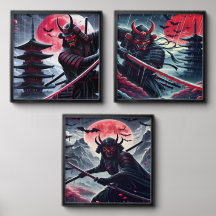 Oni Samurai 3 Impressão