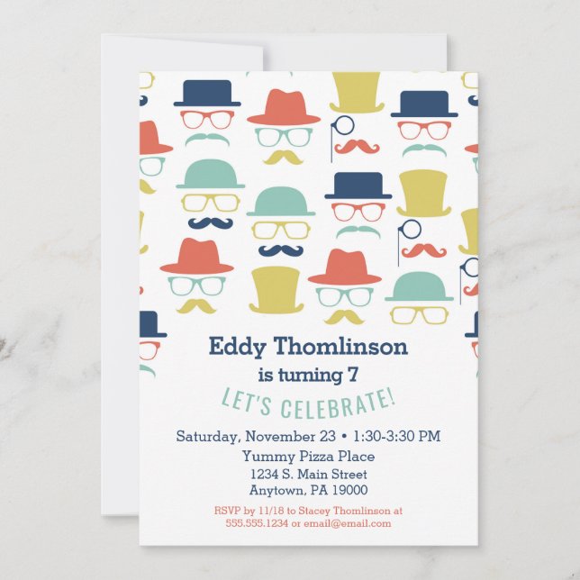 Ônibus Chapado Aniversário Convite Para Meninos (Frente)