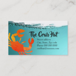 Ônibus da cabana do caranguejo. cartão