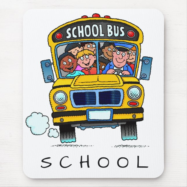 Ônibus escolar no Mousepad (Frente)
