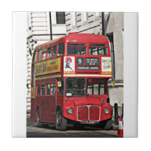 Ônibus vermelho de Londres do vintage