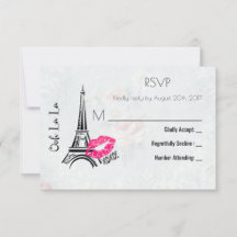 Ooh La La Paris Eiffel Tower Vintage RSVP