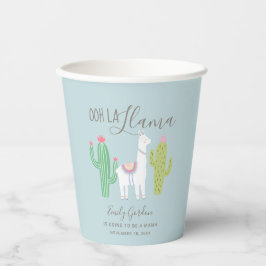 Ooh la llama Chá de fraldas bebê bonito azul