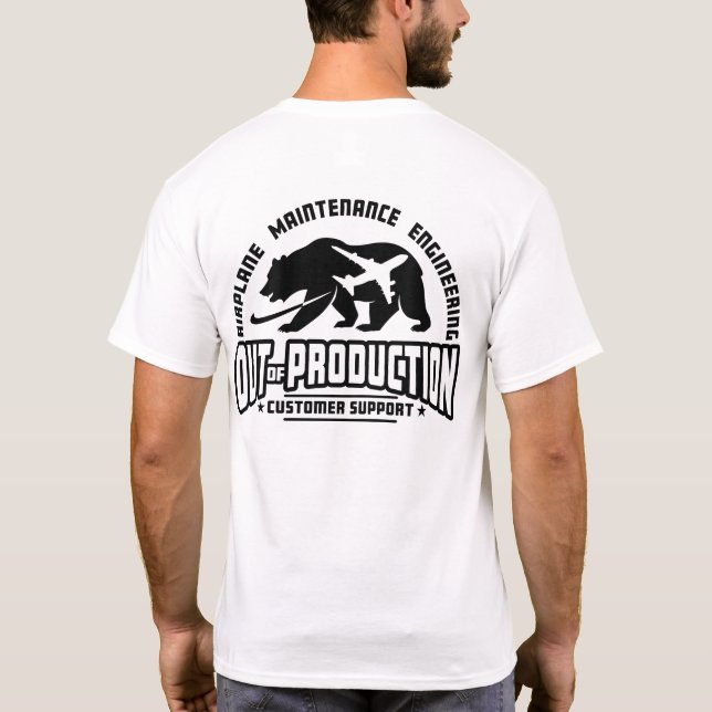 OoP - Traseiro - Preto sobre camisas claras (Verso)