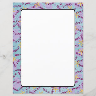 OOPS de Folhas de Papel de carta de Papel de 8,5" 