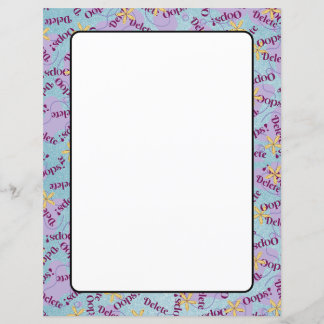 OOPS de Folhas de Papel de carta de Papel de 8,5"