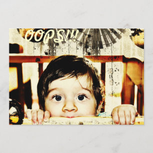 oops!!! Eu sou tão pesaroso! cartão