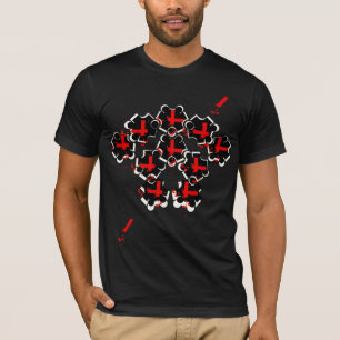 Opacidade da camiseta abstrata