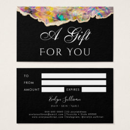 opal na placa Gift preta