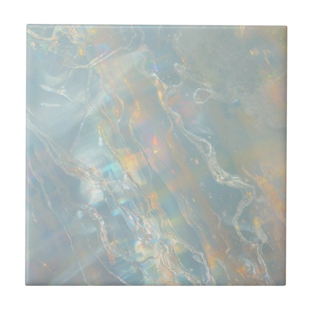 Opal print ceramic tile home decor (Frente)