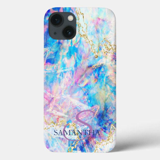 Opala Holográfica Monograma Elegante (Verso)
