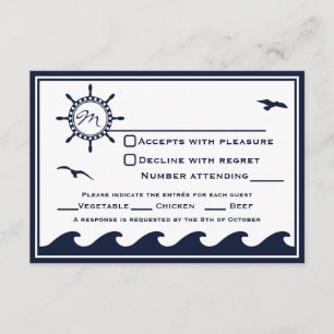 Opção de Janto RSVP 3, azul e branco, marinho náut