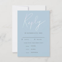 Opção de RSVP de Refeições de Casamento de Script