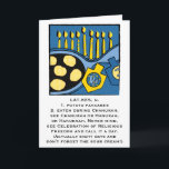 Opção Personalizar Cartão de Saudação Hanukkah<br><div class="desc">Cartão Saudável de 7" x 5" para Chanucá ou Chanukah com envelope. Um cartão humorístico para qualquer um. Opção de personalização pronta se você estiver! Basta escolher seu estilo de fonte,  cor,  tamanho e texto favoritos para dentro de cartão.
Obrigados para parar e comprar. Muito apreciado.
Feliz Hanukkah/Chanukah/Hanukah :)</div>