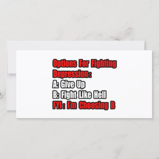Opções de combate à depressão