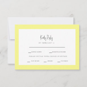 Opções de Janto Amarelo do Buttery RSVP