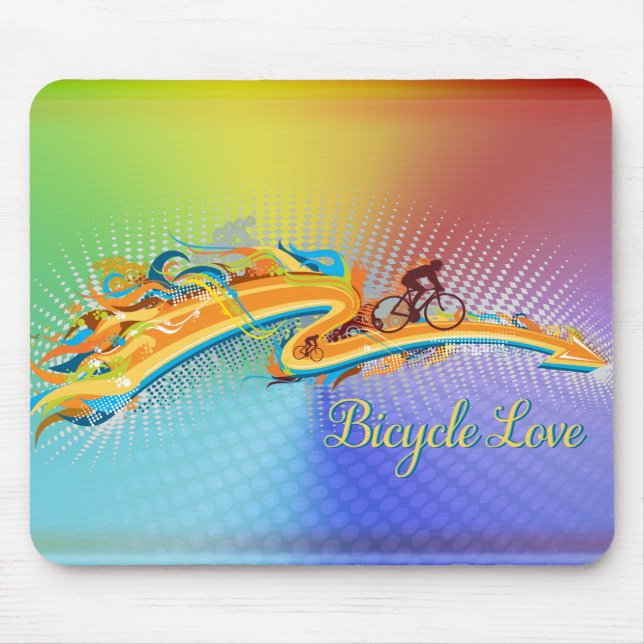 Opções de Mousepad Bicycle Love 1 (Frente)