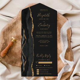 Opções de Refeição Ágata Ouro Preto Casamento Somb