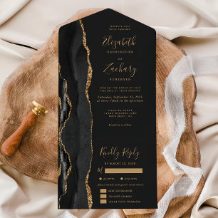 Opções de Refeição Ágata Ouro Preto Casamento Somb