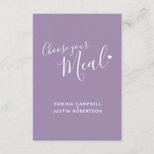 Opções de refeição de opção de menu texto de scrip