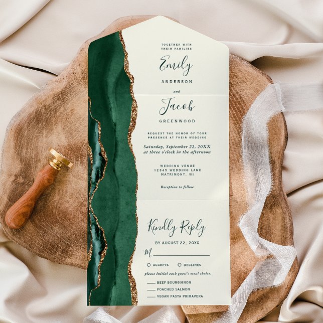 Opções de Refeição para Casamento com Dourado e Ma (Criador carregado)