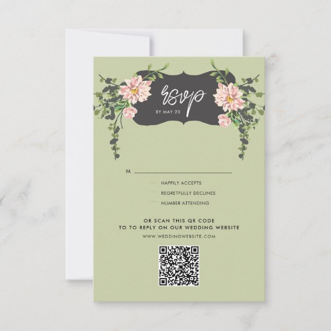 Opções do Menu Desert Bloom Response Card sem saíd (Frente)