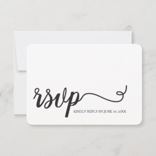 Opções do menu RSVP de Casamento de Script Simpl