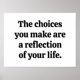 Opções que você faz Poster