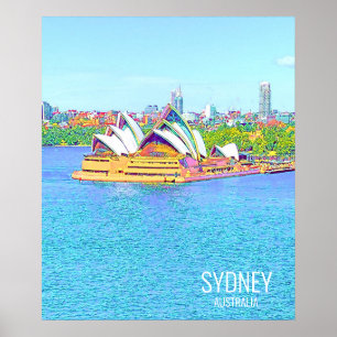 Opera House Sydney Harbor Poster