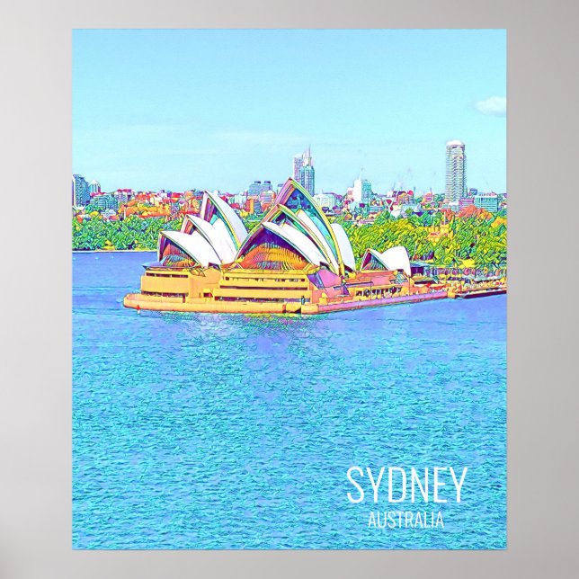 Opera House Sydney Harbor Poster (Frente)