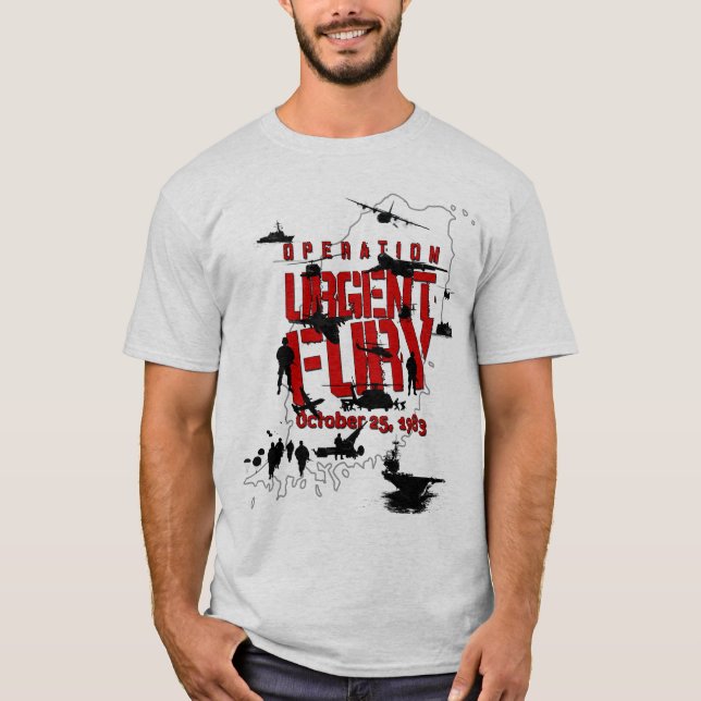 Operação Camiseta urgente de ação do Fury (Frente)