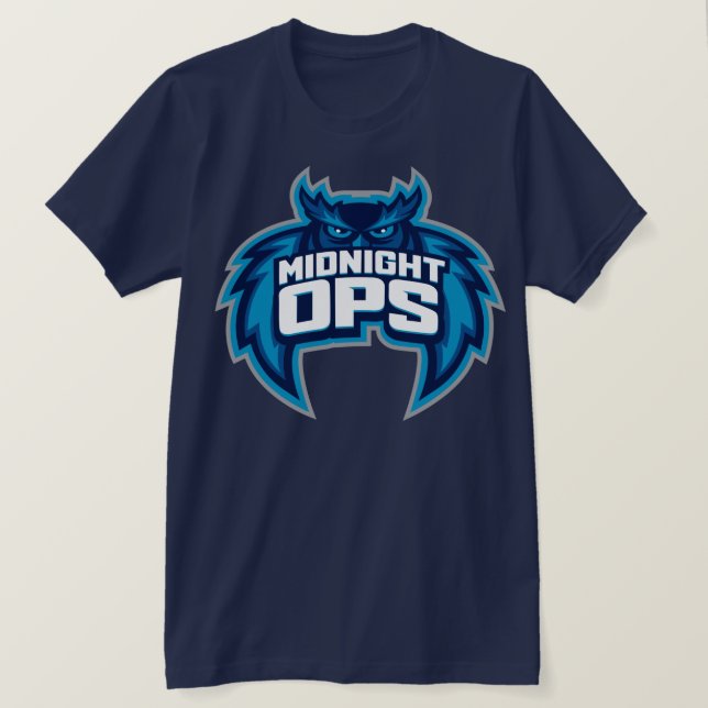 Operação: Lembrar a camiseta azul do logotipo Ops  (Frente do Design)
