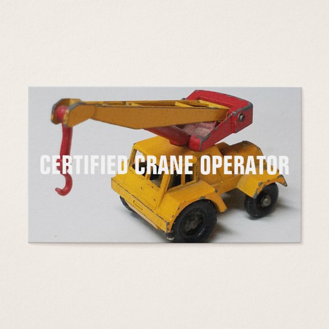 Operador de grua certificada (Frente)