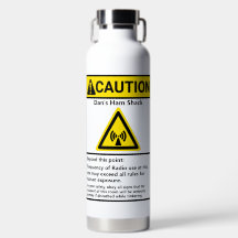 Operador de Rádio de Precaução de Ham Shack Funny