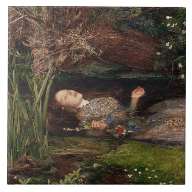 Ophelia de John Everett Millais (Frente)