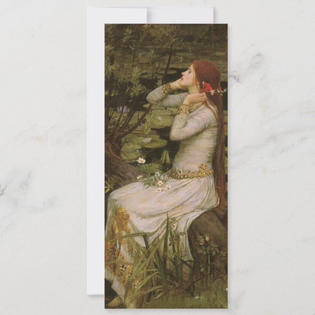 Ophelia de Pond por John William Waterhouse (Frente)