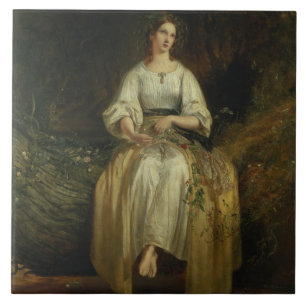Ophelia que tece suas festões, 1842 (óleo no