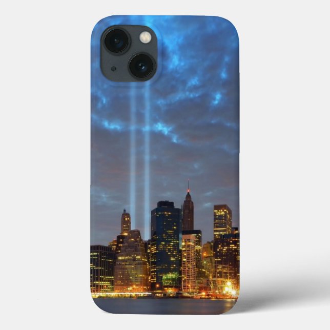 Opinião da skyline da cidade na noite (Verso)