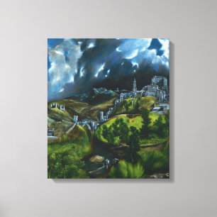 Opinião de El Greco do envoltório das canvas de