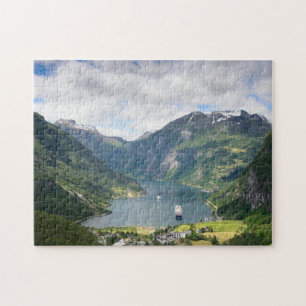 Opinião de Geirangerfjord no quebra-cabeça de