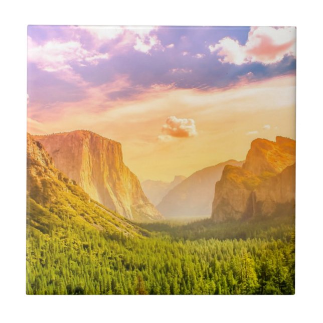 Opinião do túnel do parque nacional de Yosemite (Frente)