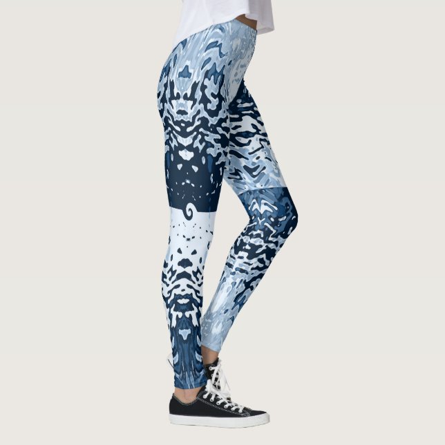 Opposites Attract Navy Blue Leggings (Direita)