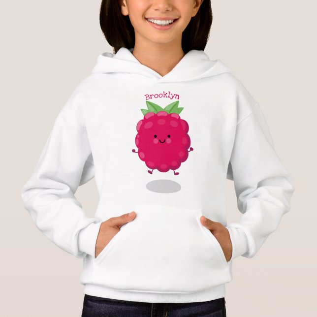 Óptica de desenho animado de framboesa feliz (Frente)