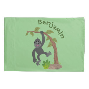Óptica de desenho animado de gorila de bebê feliz
