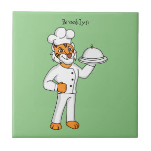 Óptica de desenho animado de tigre engraçado